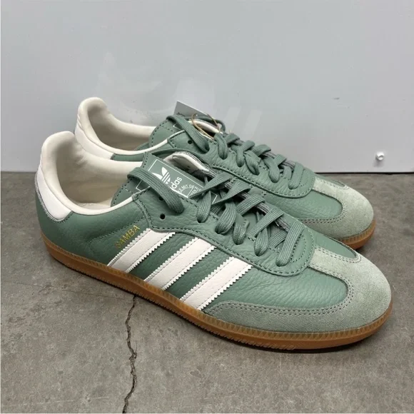 adidas Samba OG Silver Green Gum - Picture 9 of 10